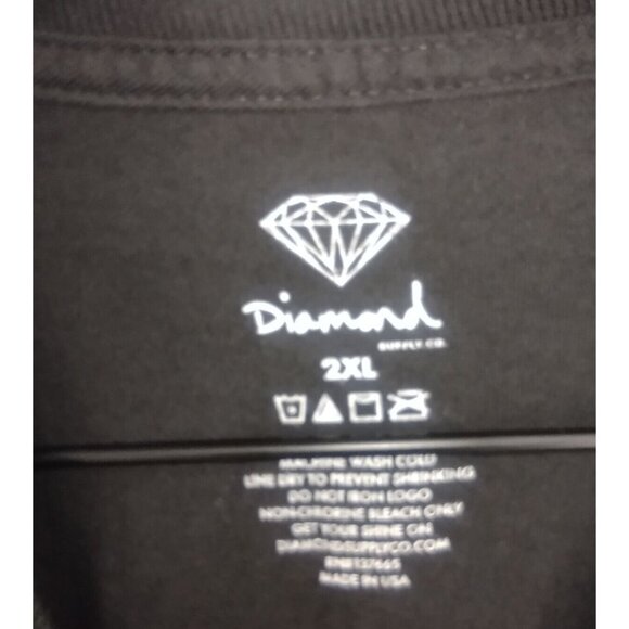 NWT Diamond Supply Co. Lowercase d Logo Yellow & Black Skate T-Shirt Mens 2XL - Picture 5 of 6